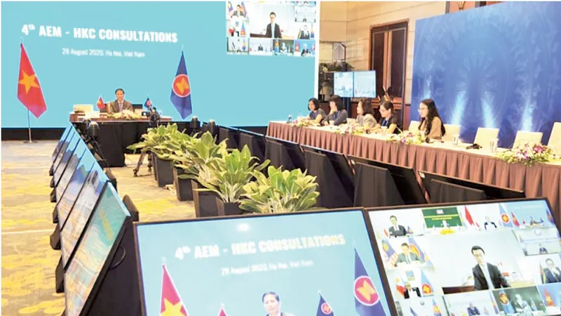 Các Bộ trưởng Kinh tế ASEAN tổ chức Hội nghị Tham vấn trực tuyến với các đối tác ngoại khối
