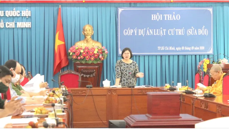 Hội thảo góp ý Luật Cư trú (sửa đổi) do Đoàn ĐBQH TPHCM tổ chức ngày 9-9 