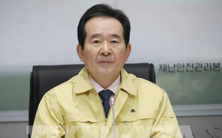 Thủ tướng Chung Sye-kyun. Ảnh: Yonhap/TTXVN
