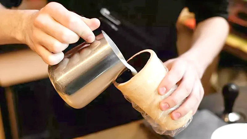 Uống cà phê, ăn cả ly