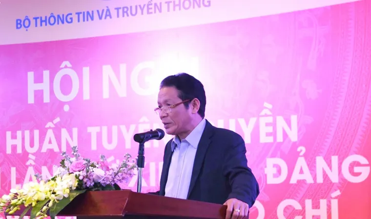 Thứ trưởng Hoàng Vĩnh Bảo phát biểu chỉ đạo tại Hội nghị. Ảnh: Bộ TT-TT