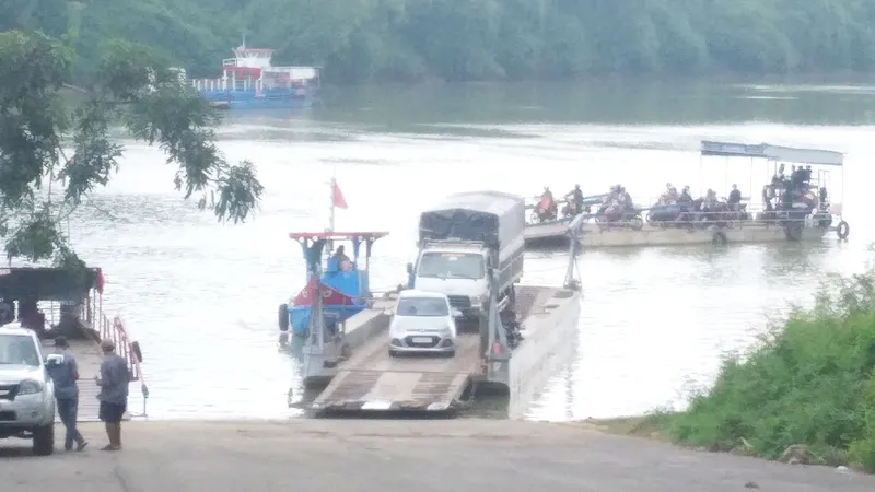 Phà Hiếu Liêm ở vùng Chiến khu Đ