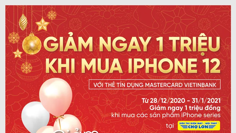 Ưu đãi mịn săn “táo” xịn cùng thẻ tín dụng quốc tế VietinBank Mastercard