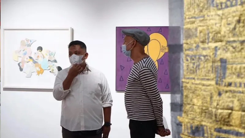 Một điểm triển lãm của Art Moments Jakarta