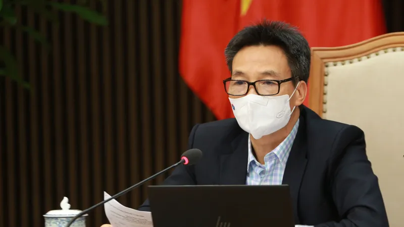 Phó Thủ tướng Vũ Đức Đam chủ trì cuộc họp. Ảnh: VGP