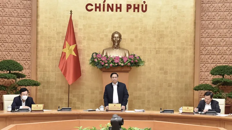 Thủ tướng Phạm Minh Chính chủ trì phiên họp Chính phủ chuyên đề pháp luật tháng 11