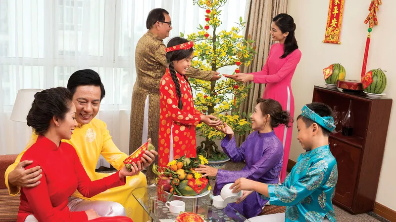 Gia đình sum vầy trong ngày Tết