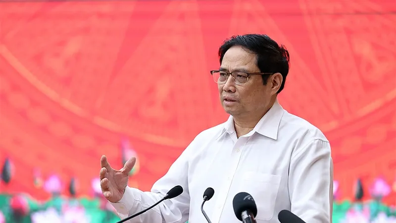 Thủ tướng Chính phủ Phạm Minh Chính phát biểu tại buổi làm việc