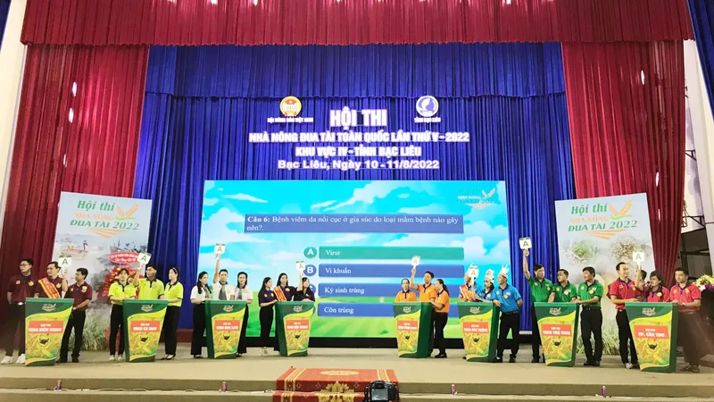 Các đội tham gia Hội thi Nhà nông đua tài toàn quốc lần thứ V – khu vực 4