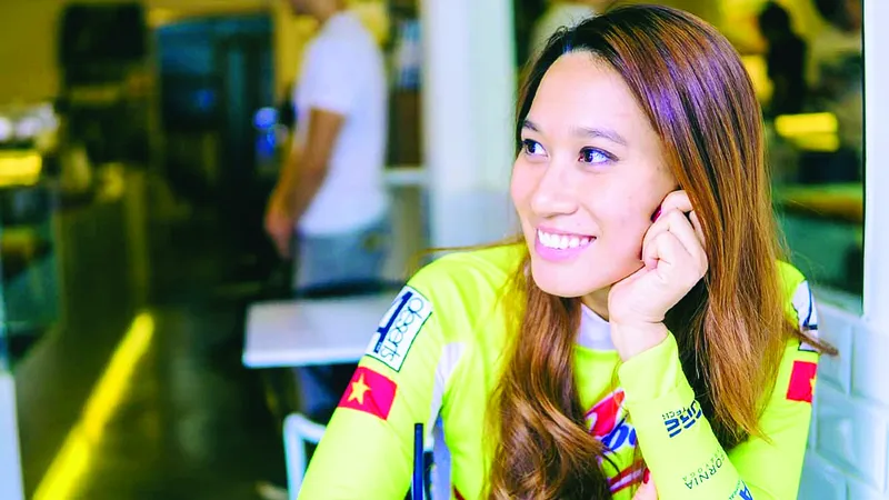 Nhà vô địch cuộc thi Ultratriathlon thế giới Vũ Phương Thanh. Ảnh: P.NGUYỄN