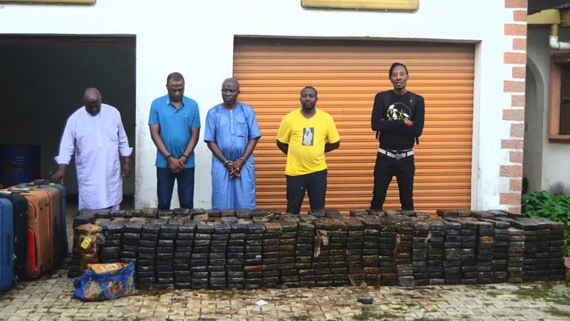 Nigeria thu giữ khối lượng cocain kỷ lục, trị giá gần 280 triệu USD. Ảnh: premiumtimesng.com