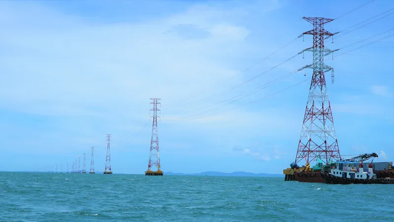 Đường dây 220kV vượt biển Kiên Bình - Phú Quốc