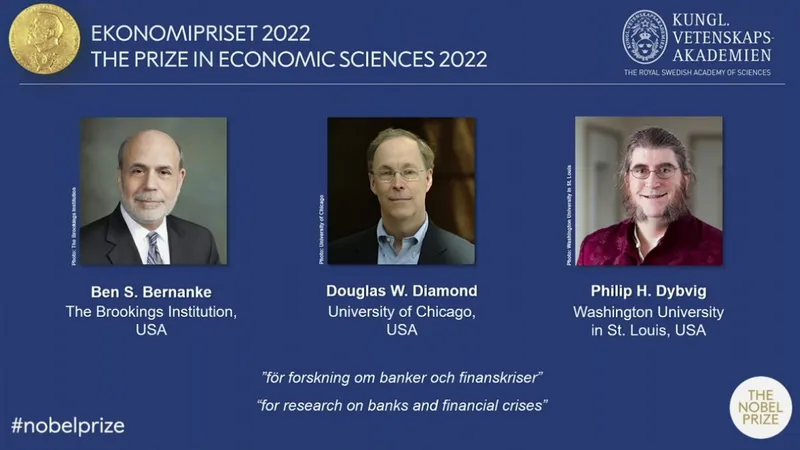 3 nhà kinh tế học người Mỹ đoạt giải Nobel Kinh tế 2022
