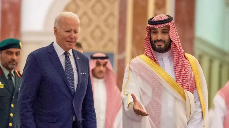 Tổng thống Mỹ Joe Biden và Thái tử Arab Saudi Mohammad bin Salman trong một cuộc gặp gần đây. Ảnh Getty Images