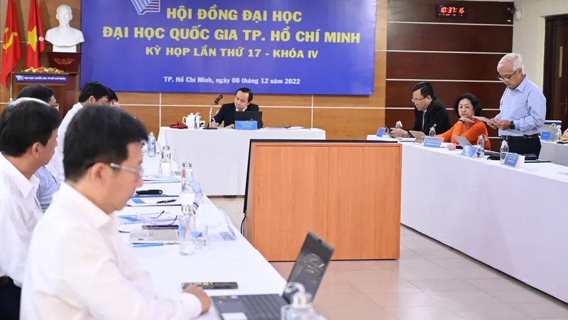 Hội đồng ĐHQG TPHCM họp đánh giá kết quả nhiệm vụ năm 2022 và bàn kế hoạch trong năm 2023