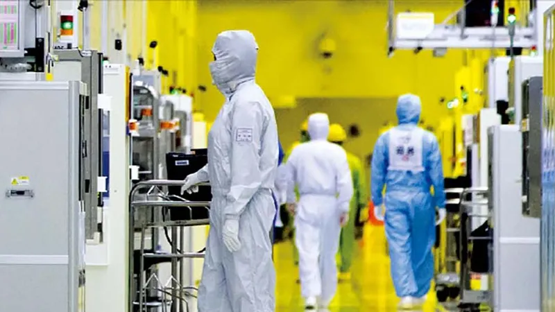 Một nhà máy sản xuất chip bán dẫn của Hàn Quốc