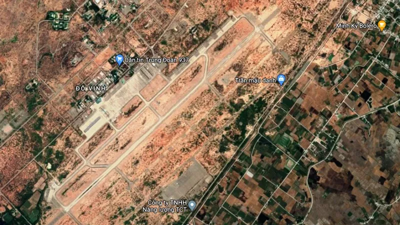 Sân bay Thành Sơn chụp từ trên cao. Ảnh: GGM