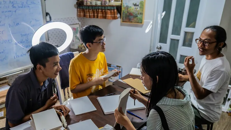 Các buổi giao lưu, làm việc nhóm giúp bạn trẻ dễ dàng tìm thấy ngành nghề phù hợp