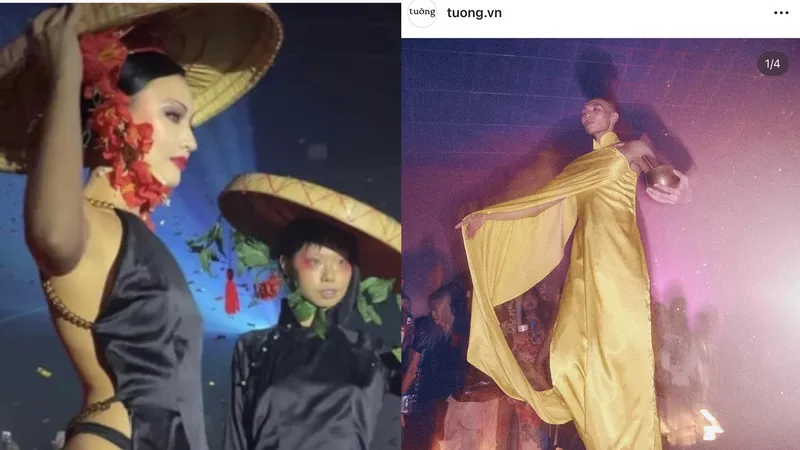 Hình ảnh phản cảm trong show thời trang New Tradition