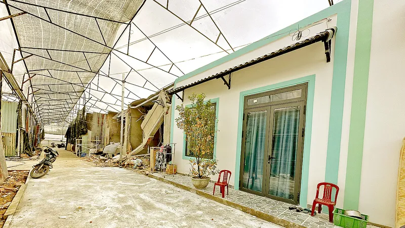 Nhiều căn nhà xây dựng không phép trên đường Tôn Thất Tùng, phường 8, TP Đà Lạt đang bị cưỡng chế