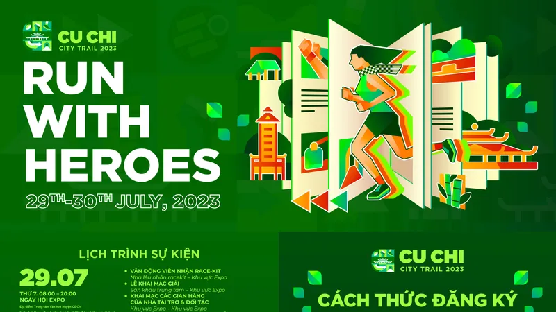Poster Giải việt dã băng đồng huyện Củ Chi năm 2023