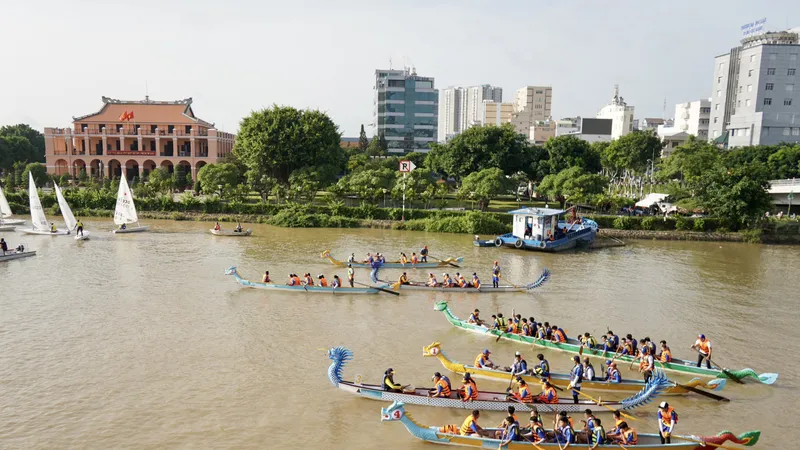 Nhiều hoạt động diễn ra tại Lễ hội sông nước TPHCM năm 2023. Ảnh: Hoàng Hùng