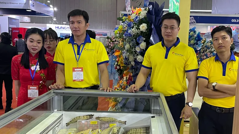 Hơn 420 gian hàng tham gia hội chợ thủy sản quốc tế
