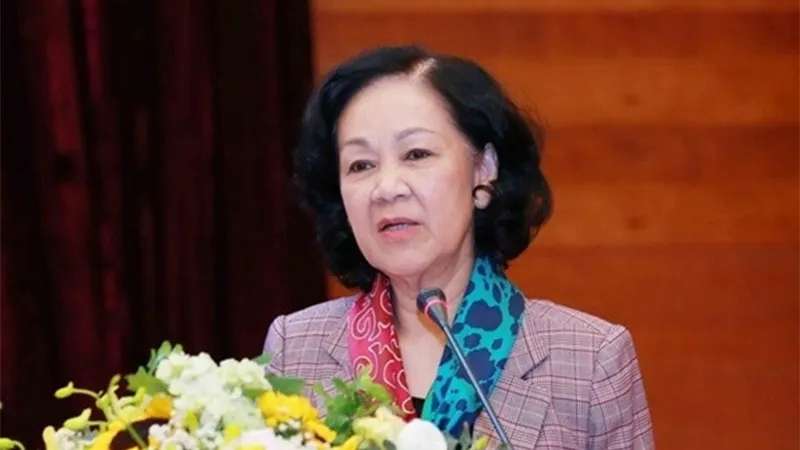 Đồng chí Trương Thị Mai, Thường trực Ban Bí thư, Trưởng Ban Tổ chức Trung ương. Ảnh: TTXVN 