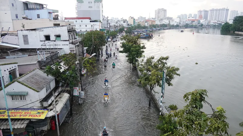Dự báo TPHCM tiếp tục ngập bởi triều cường 