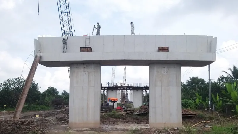 Dự án Đầu tư xây dựng cầu Rạch Miễu 2: Thi công với tốc độ “rùa bò”