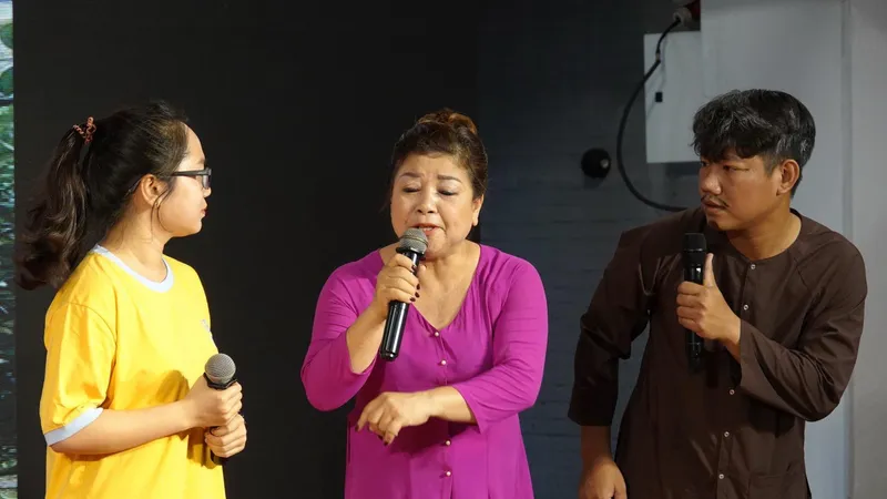 Tiểu phẩm "Đồng ý" của Hội Nông dân TP Thủ Đức đoạt giải nhất. Ảnh: THÚY BÌNH