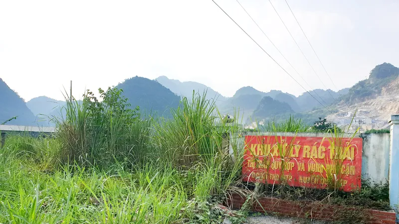Khu xử lý rác thải tại xã Thọ Hợp (huyện Quỳ Hợp, Nghệ An) bỏ hoang