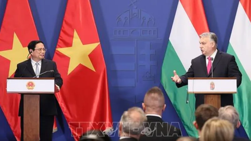 Thủ tướng Phạm Minh Chính hội đàm với Thủ tướng Hungary Viktor Orbán