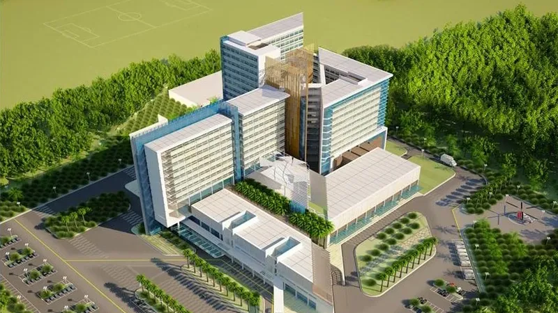 Phối cảnh công trình Bệnh viện Đa khoa khu vực Củ Chi. Ảnh: medinet