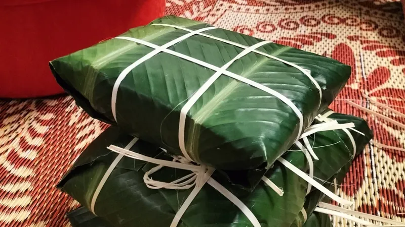 Chiếc bánh chưng méo đầu tay của tôi