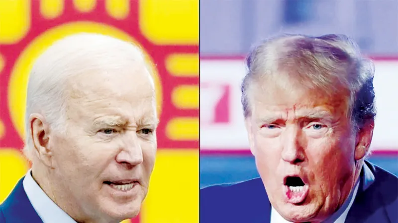 Hai ứng viên Joe Biden và Donald Trump bám sát nhau về tỷ lệ ủng hộ. Ảnh: CNN