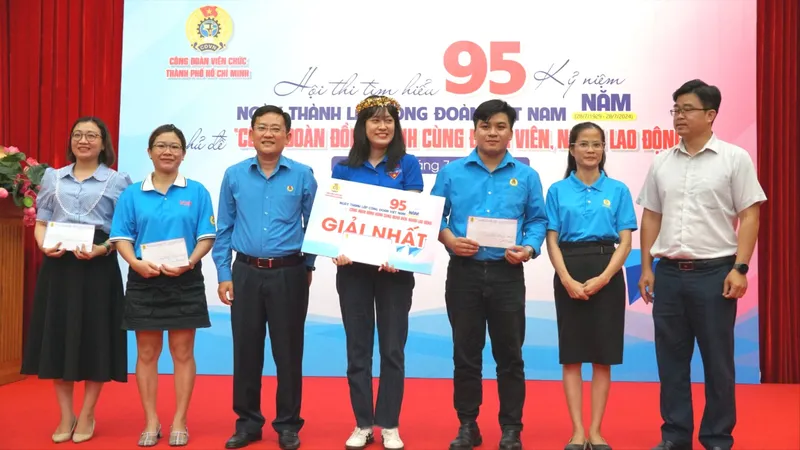 Báo Sài Gòn Giải Phóng giành giải Nhất Hội thi Rung chuông vàng tìm hiểu về Công đoàn Việt Nam