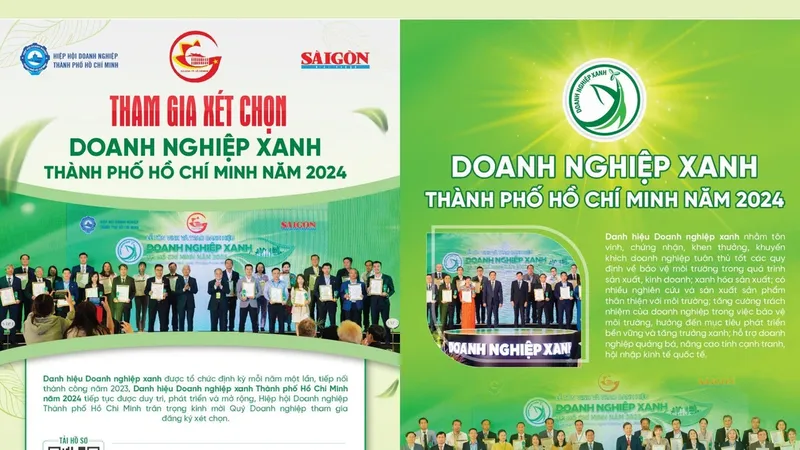 Hôm nay 29-8, trao danh hiệu Doanh nghiệp xanh TPHCM năm 2024