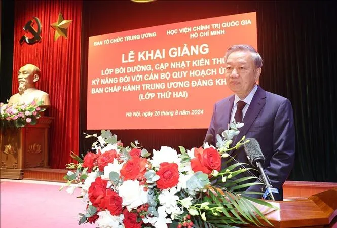 Tổng Bí thư, Chủ tịch nước Tô Lâm phát biểu chỉ đạo. Ảnh: TTXVN