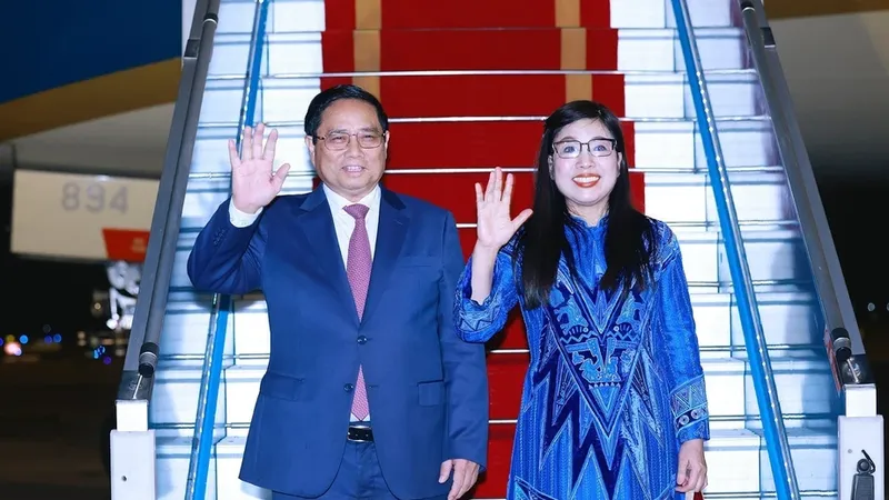 Thủ tướng Phạm Minh Chính và Phu nhân rời Hà Nội, lên đường tham dự Hội nghị thượng đỉnh G20 tại Brazil và thăm chính thức Cộng hòa Dominicana. Ảnh: TTXVN