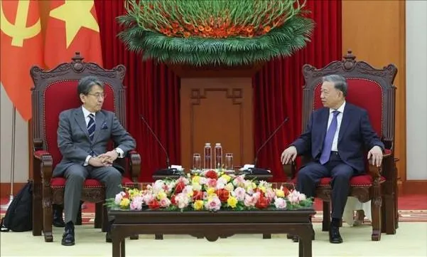 Tổng Bí thư Tô Lâm tiếp Chủ tịch Hội đồng quản trị Ngân hàng Hợp tác quốc tế Nhật Bản