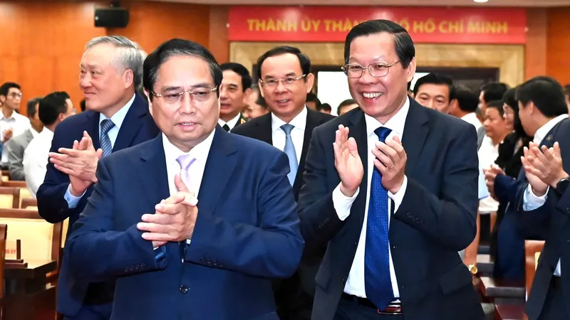 Thủ tướng Phạm Minh Chính dự công bố xây dựng Trung tâm tài chính quốc tế tại TPHCM