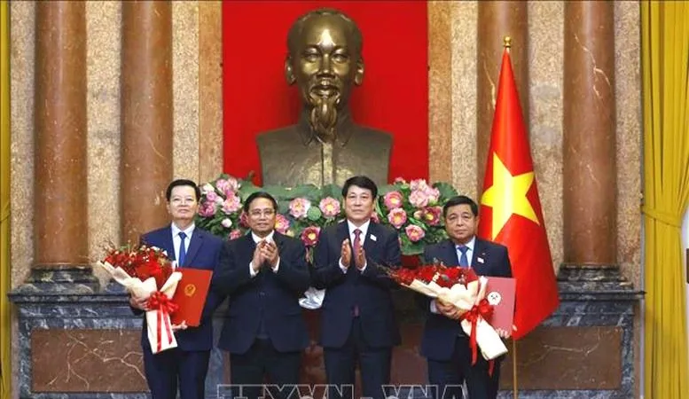 Chủ tịch nước trao quyết định bổ nhiệm các Phó Thủ tướng và bộ trưởng nhiệm kỳ 2021-2026