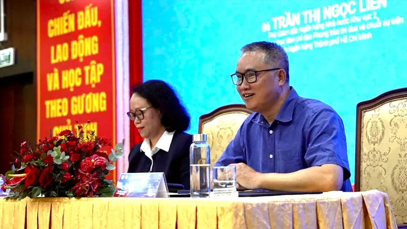 Ông Nguyễn Đức Lệnh, Phó Giám đốc NHNN chi nhánh Khu vực II phát biểu tại buổi công bố sự kiện 