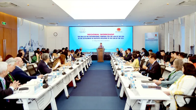 Hội thảo khu vực về Vai trò của Toà án quốc tế về Luật Biển trong giải quyết tranh chấp liên quan tới Luật Biển sáng 5-5