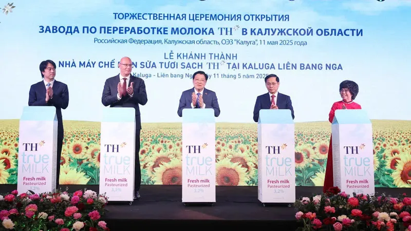 TH true MILK chính thức vận hành nhà máy sản xuất sữa tươi tại Liên bang Nga