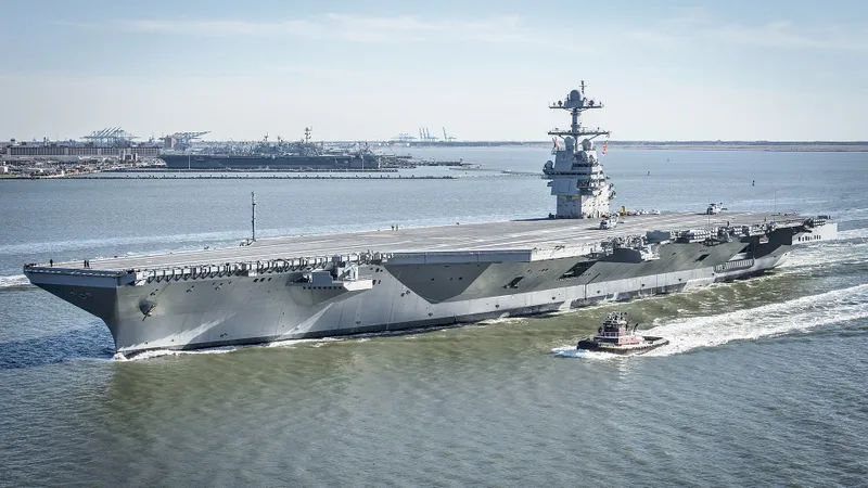Tàu USS Gerald R. Ford. Ảnh: WIKIPEDIA