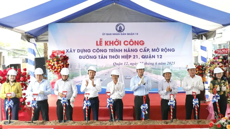 Quận 12 khởi công dự án nâng cấp đường dân sinh hơn 1.300 tỷ đồng