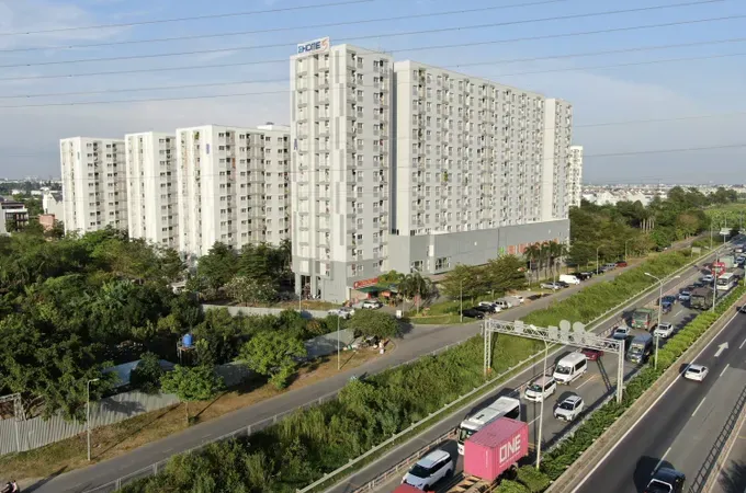 Nhà ở xã hội EHome Phú Hữu, TP Thủ Đức, TPHCM. Ảnh: HOÀNG HÙNG