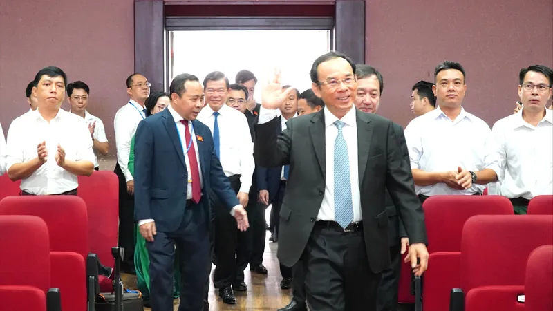 Bí thư Thành ủy TPHCM Nguyễn Văn Nên dự Đại hội đại biểu Đảng bộ ĐHQG TPHCM lần thứ VII